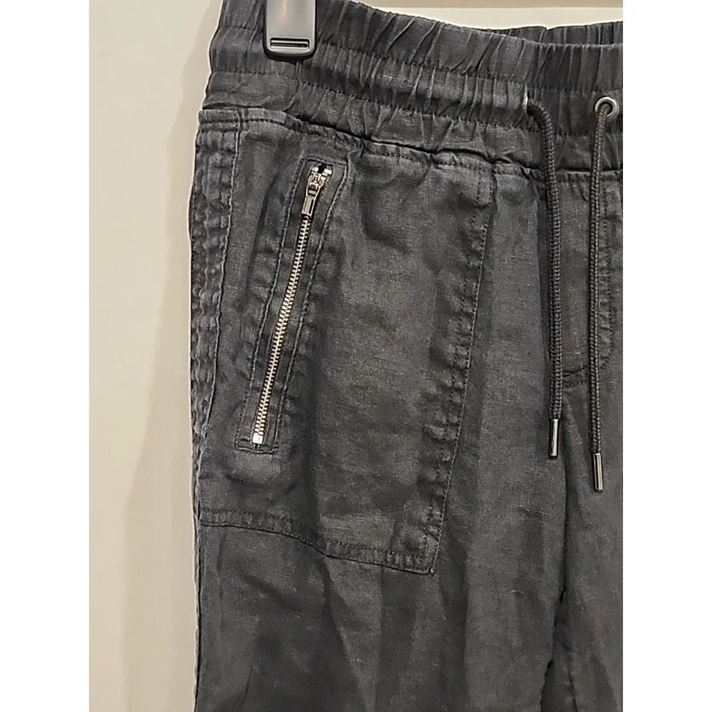 Athleta Joggers Womens Size‎ 0 Petite Black, Zippered Pockets Elastic Waist